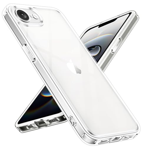 ivoler Nie Vergilbung Klar Hülle für iPhone 16e 6.1 Zoll, Militärstandard Stoßfest Transparent Schutzhülle Kratzfest Rückseite Handyhülle Dünn Durchsichtige Case Cover ivoler Nie Vergilbung Klar Hülle für iPhone 16e 6.1 Zoll, Militärstandard Stoßfest Transparent Schutzhülle Kratzfest Rückseite Handyhülle Dünn Durchsichtige Case Cover von ivoler