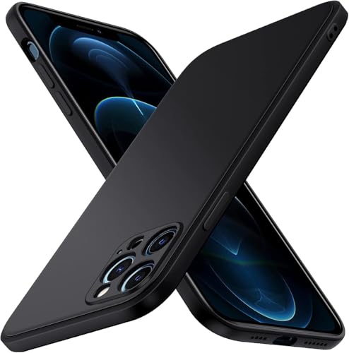 ivoler Silikon Hülle Kompatibel mit iPhone 12 Pro Max 6.7 Zoll mit Kameraschutz, Ultra Dünne Weiche Stoßfest Schutzhülle Flexible TPU Matte Schwarz Handyhülle Kratzfest Case Cover ivoler Silikon Hülle Kompatibel mit iPhone 12 Pro Max 6.7 Zoll mit Kameraschutz, Ultra Dünne Weiche Stoßfest Schutzhülle Flexible TPU Matte Schwarz Handyhülle Kratzfest Case Cover von ivoler