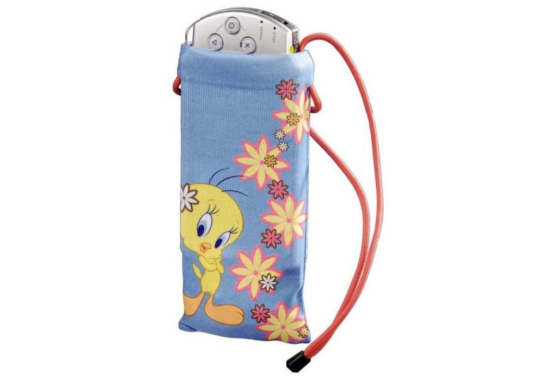 j-straps Handyhülle XXL Socke Tasche Hülle Etui Tweety Sweet, Motiv Looney Tunes Etui Konsole Handy MP4 MP3-Player Digital-Kamera von j-straps