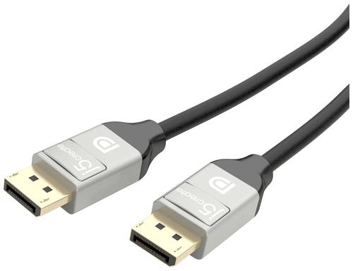 J5create DisplayPort Anschlusskabel DisplayPort Stecker 1.80m Schwarz/Grau JDC42 vergoldete Steckkon von j5create