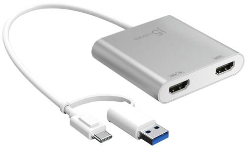 J5create JCA365 USB-C® / USB 3.2 Gen 1 (USB 3.0) Adapter [1x USB-C®, USB 3.2 Gen 1 (USB 3.0) - 2x von j5create