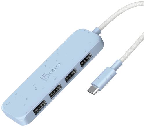 J5create JCH341EC-N 4 Port USB 3.2 Gen 2-Hub Cyan von j5create