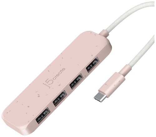 J5create JCH341ER-N 4 Port USB 3.2 Gen 2-Hub Rose von j5create