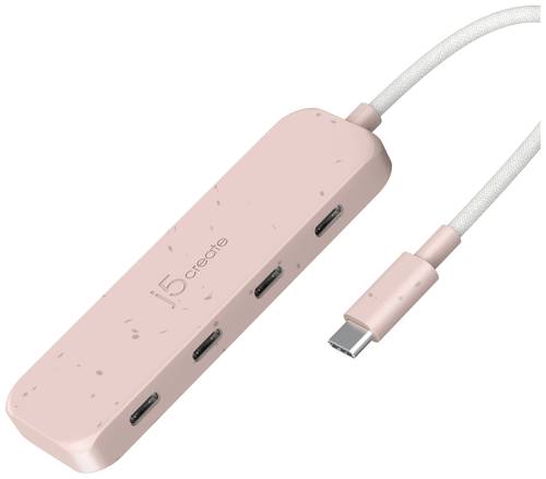 J5create JCH345ER-N 4 Port USB 3.2 Gen 2-Hub Rose von j5create