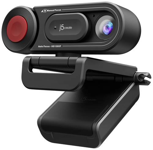 J5create JVU250-N Full HD-Webcam 1920 x 1080 Pixel Integrierte Abdeckblende, Mikrofon, Klemm-Halteru von j5create