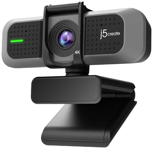 J5create JVU430-N 4K-Webcam 3840 x 2160 Pixel Integrierte Abdeckblende, Mikrofon, Klemm-Halterung, S J5create JVU430-N 4K-Webcam 3840 x 2160 Pixel Integrierte Abdeckblende, Mikrofon, Klemm-Halterung, S von j5create