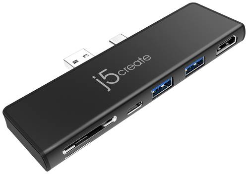 J5create USB 3.2 Gen 1 (USB 3.0), USB-C® Tablet Dockingstation JCD324B-N von j5create