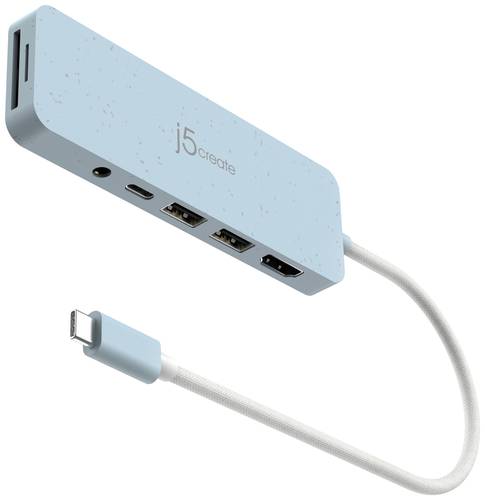 J5create USB-C® Dockingstation JCD373EC-N USB-C® Power Delivery, integrierter Kartenleser von j5create