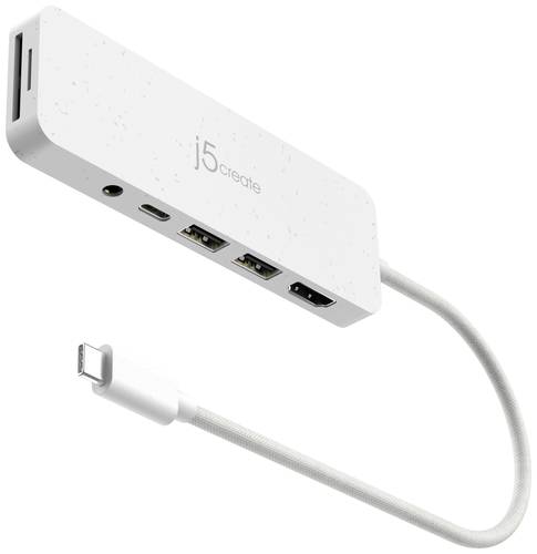 J5create USB-C® Dockingstation JCD373EW-N USB-C® Power Delivery, integrierter Kartenleser von j5create