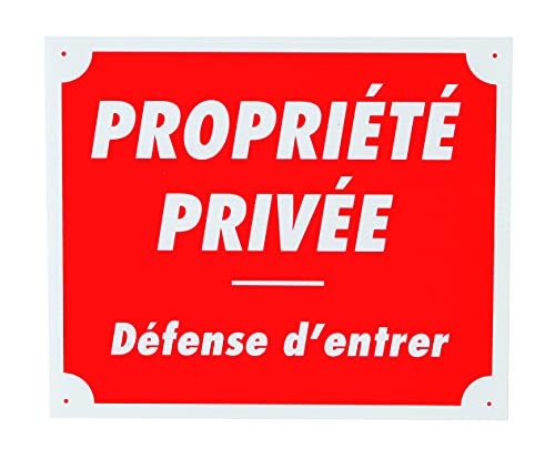 Januel Hinweisschild Privée Défense d'Entrer – 30 x 25 cm – rot & weiß – Akylux weich 4 mm Januel Hinweisschild Privée Défense d'Entrer – 30 x 25 cm – rot & weiß – Akylux weich 4 mm von januel