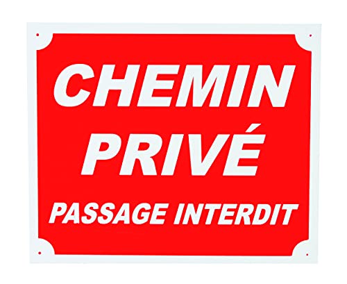 Januel – Schild Privé Passage verboten, Hinweisschild – 30 x 25 cm – Rot & Weiß – Akylux weich 4 mm Januel – Schild Privé Passage verboten, Hinweisschild – 30 x 25 cm – Rot & Weiß – Akylux weich 4 mm von januel