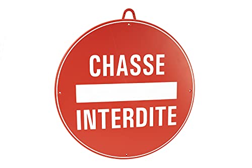Januel Schild für Jagd verboten, Schild für Territoire de Jagd, Schild, 28 cm, rot bedruckt, weiß, PVC, 5 mm, UV-beständig Januel Schild für Jagd verboten, Schild für Territoire de Jagd, Schild, 28 cm, rot bedruckt, weiß, PVC, 5 mm, UV-beständig von januel