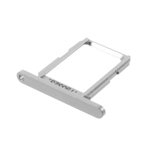 jbTec® SIM-Tray/Karten-Halter passend für Samsung Galaxy S6 - Karten-Halter Schlitten Slot Handy-Karte Rahmen Karten-Fach, Farbe:Silber von jbTec