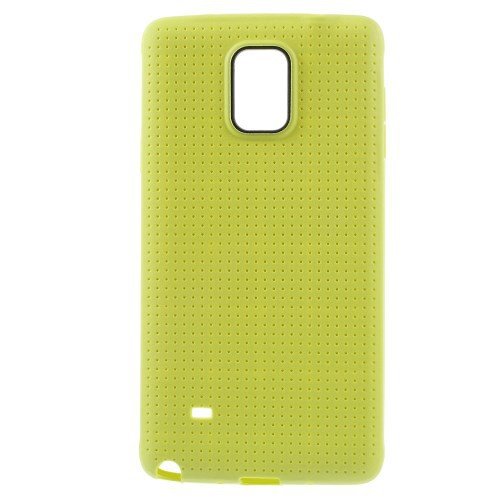 jbTec® TPU-Case/Hülle passend für Samsung Galaxy Note 4 / SM-N910F - Grid - Handy-Schutzhülle, Farbe:Gelb von jbTec
