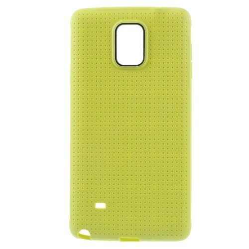 jbTec® TPU-Case/Hülle passend für Samsung Galaxy Note 4 / SM-N910F - Grid - Handy-Schutzhülle, Farbe:Gelb von jbTec