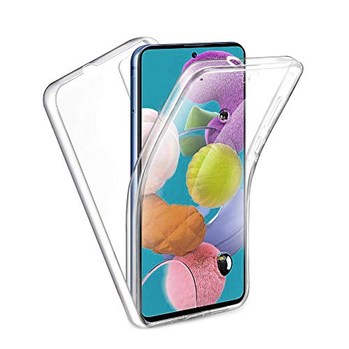 jbTec 360° Grad TPU Handy Hülle Klar kompatibel mit Samsung Galaxy A71 - Case Komplett Schutz Full Cover Transparent von jbTec