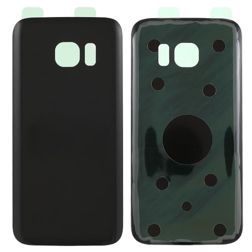 jbTec Akkudeckel mit Kleber kompatibel mit Samsung Galaxy S7 - Backcover Cover Rückseite Gehäuse hinten, Farbe:Schwarz (Black) von jbTec