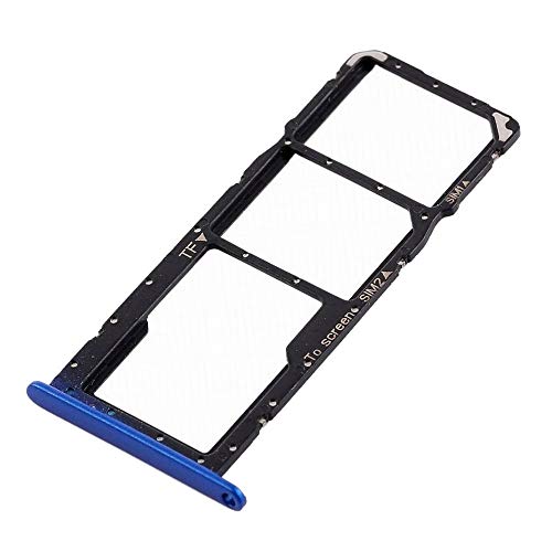 jbTec Dual SIM-Tray/SD-Card Karten-Halter kompatibel mit Huawei Honor 8X - Slot Schlitten Rahmen Holder, Farbe:Blau von jbTec