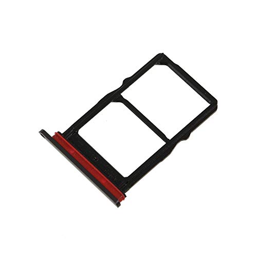 jbTec Dual SIM-Tray/SD-Card kompatibel mit Huawei P30 - Kartenhalter Slot Schlitten Rahmen Simkarte, Farbe:Schwarz von jbTec