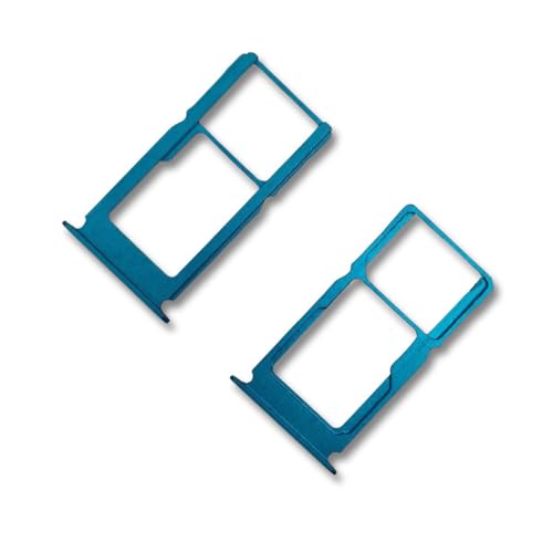 jbTec Dual SIM-Tray/SD-Card Karten-Halter kompatibel mit Nokia G50 - Slot Schlitten Rahmen Simkarte, Farbe:Blau (Deep Ocean) von jbTec