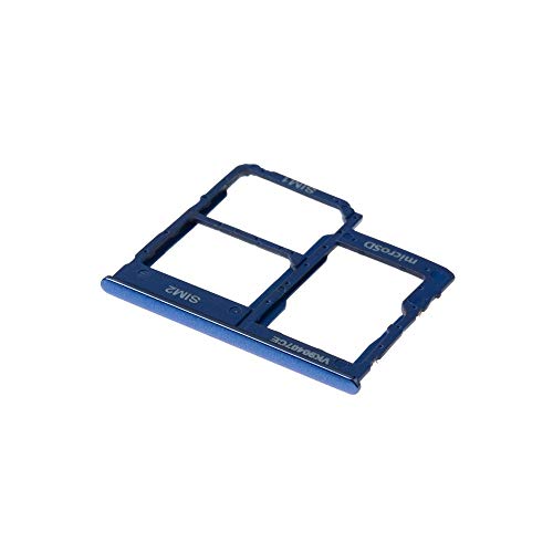 jbTec Dual SIM-Tray/SD-Card Karten-Halter kompatibel mit Samsung Galaxy A20e - Slot Schlitten Rahmen, Farbe:Navy-Blau von jbTec