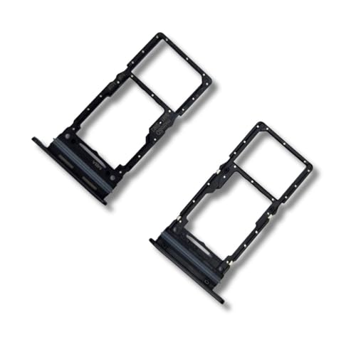 jbTec Dual SIM-Tray/SD-Card kompatibel mit Samsung Galaxy A34 5G - Kartenhalter Slot Schlitten Rahmen, Farbe:Schwarz (Awesome Graphite) von jbTec