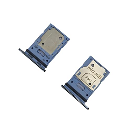 jbTec Dual SIM-Tray/SD-Card kompatibel mit Samsung Galaxy A53 - Kartenhalter Slot Schlitten Rahmen Fach, Farbe:Blau (Awesome Blue) von jbTec