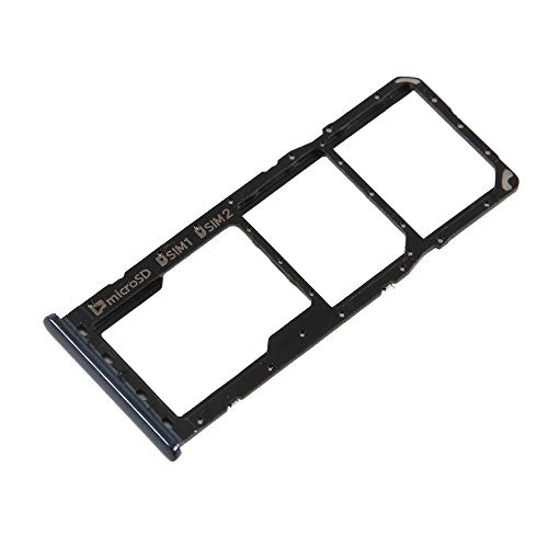 jbTec Dual SIM-Tray/SD-Card kompatibel mit Samsung Galaxy A7 2018 - Kartenhalter Slot Schlitten Rahmen, Farbe:Schwarz von jbTec