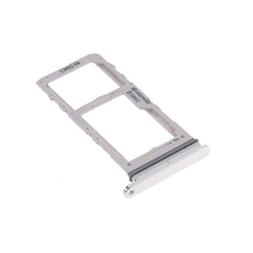 jbTec Dual SIM-Tray/SD-Card kompatibel mit Samsung Galaxy Note 10+ Plus Duos - Kartenhalter Slot Rahmen, Farbe:Silber von jbTec