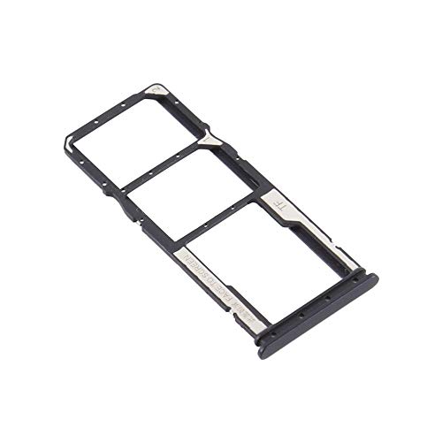 jbTec Dual SIM-Tray/SD-Card Karten-Halter kompatibel mit Xiaomi Redmi 9A - Slot Schlitten Rahmen Holder, Farbe:Schwarz von jbTec