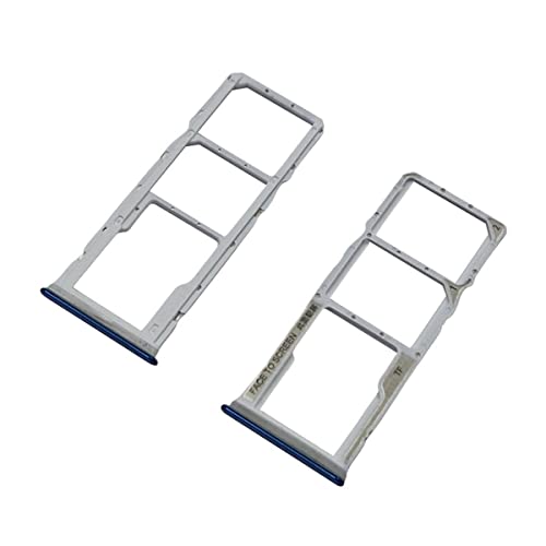 jbTec Dual SIM-Tray/SD-Card kompatibel mit Xiaomi Redmi Note 10 Pro - Kartenhalter Slot Schlitten Handy, Farbe:Blau von jbTec