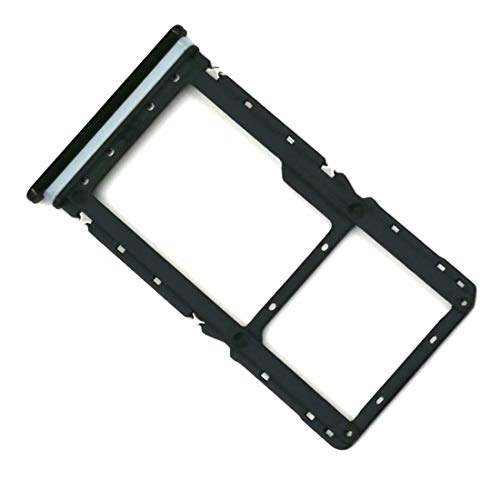 jbTec Dual SIM-Tray/SD-Card Karten-Halter kompatibel mit Xiaomi Redmi Note 7 - Slot Schlitten Rahmen, Farbe:Schwarz von jbTec