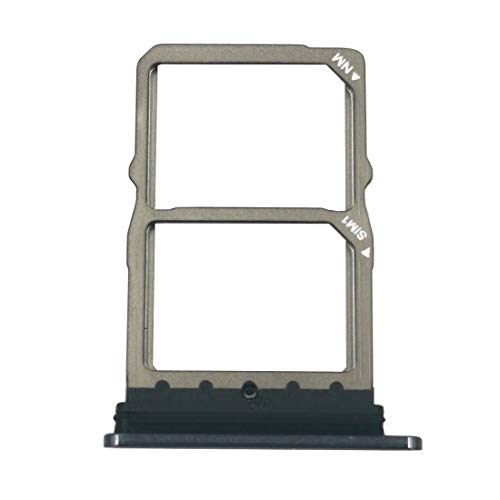 jbTec Dual SIM-Tray kompatibel mit Huawei Mate 20 - Kartenhalter Slot Schlitten Card Rahmen Simkarte Fach, Farbe:Schwarz von jbTec
