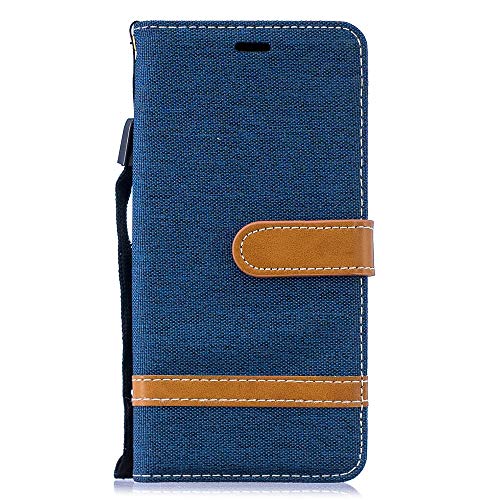 jbTec Handy Hülle Case Jeans - Stoff Textil Handyhülle Schutzhülle Phone, Farbe:Navy-Blau, kompatibel mit :Samsung Galaxy S10+ Plus von jbTec