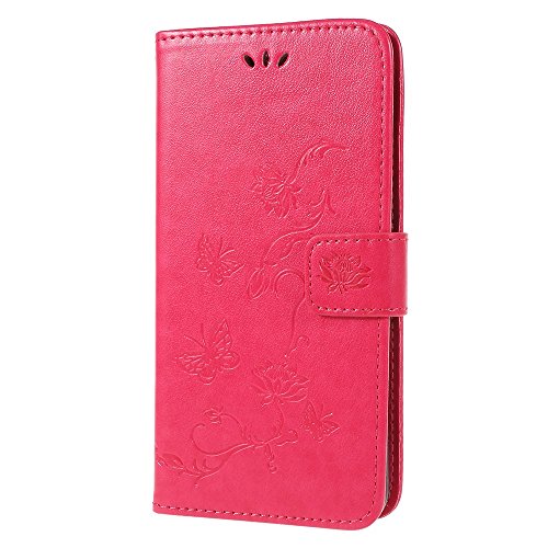 jbTec Handy Hülle Case Schmetterling - Handyhülle Schutzhülle Phone Cover, Farbe:Pink, kompatibel mit :Samsung Galaxy A6+ Plus 2018 von jbTec