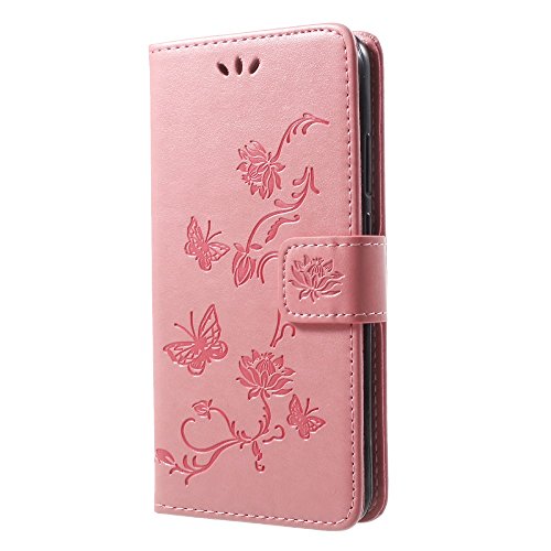 jbTec Handy Hülle Case Schmetterling - Handyhülle Schutzhülle Phone Cover, Farbe:Rosa, kompatibel mit :Huawei P20 Lite von jbTec