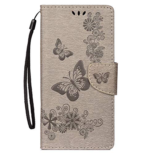 jbTec Handy Hülle Case Schmetterlinge - Handyhülle Schutzhülle Phone Cover, Farbe:Grau, kompatibel mit :Samsung Galaxy S10e von jbTec