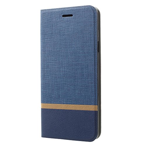 jbTec Handy Hülle Case Stoff-Look - Handyhülle Schutzhülle Phone Cover Flip, Farbe:Navy-Blau, kompatibel mit :Samsung Galaxy S9+ Plus von jbTec