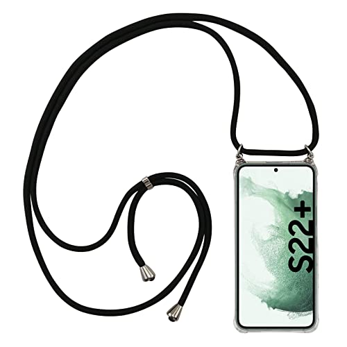 jbTec Handy Hülle mit Band zum Umhängen Klar kompatibel mit Samsung Galaxy S22+ Plus - Handykette Kette, Handyband:Schwarz jbTec Handy Hülle mit Band zum Umhängen Klar kompatibel mit Samsung Galaxy S22+ Plus - Handykette Kette, Handyband:Schwarz von jbTec