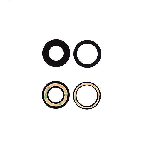 jbTec Kameraglas Ersatz Set mit Kleber kompatibel mit Apple iPhone 11 - Kamera Glas Camera Linse Glass, Farbe:Schwarz von jbTec