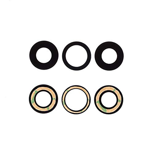 jbTec Kameraglas Ersatz Set mit Kleber kompatibel mit Apple iPhone 13 Pro/Max - Kamera Glas Camera Lens, Farbe:Schwarz von jbTec
