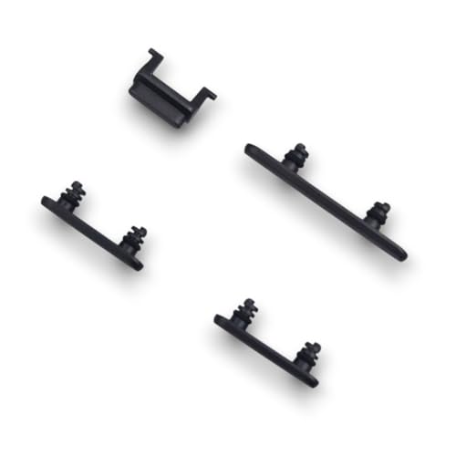 jbTec Lautstärke EIN/Aus Tasten Set kompatibel mit Apple iPhone 11 - Ersatz Buttons Knöpfe Power Volume, Farbe:Schwarz (Black) von jbTec