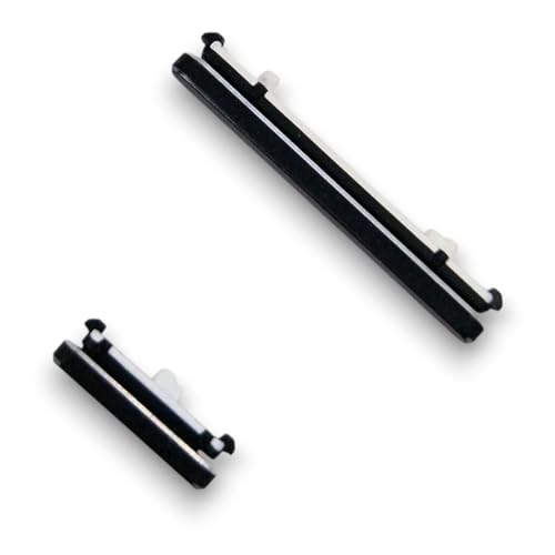 jbTec Lautstärke EIN/Aus Tasten Set kompatibel mit Google Pixel 2 XL - Ersatz Buttons Knöpfe Power Volume, Farbe:Schwarz (Just Black) von jbTec