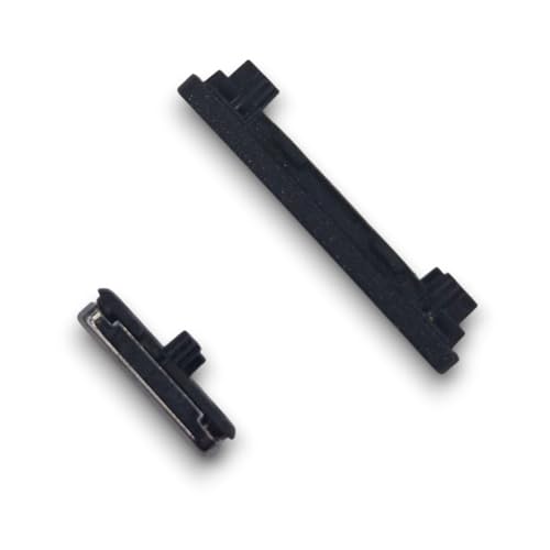 jbTec Lautstärke EIN/Aus Tasten Set kompatibel mit Google Pixel 5 - Ersatz Buttons Knöpfe Power Volume On, Farbe:Schwarz (Just Black) von jbTec