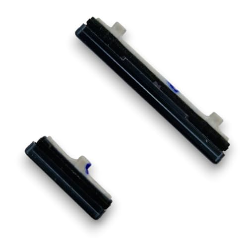 jbTec Lautstärke EIN/Aus Tasten Set kompatibel mit Samsung Galaxy Note 10+ Plus - Ersatz Buttons Knöpfe, Farbe:Schwarz (Aura Black) von jbTec