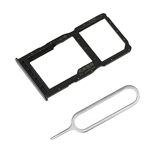 jbTec SIM-Tray/SD-Card Karten-Halter +Pin kompatibel mit Huawei P30 Lite/New Edition/Premium - Slot, Farbe:Schwarz von jbTec