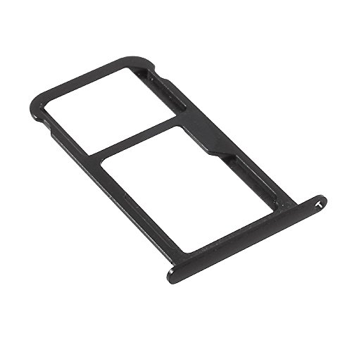 jbTec SIM-Tray/SD-Card Karten-Halter kompatibel mit Huawei P10 - Single Slot Schlitten Rahmen Simkarte, Farbe:Schwarz von jbTec