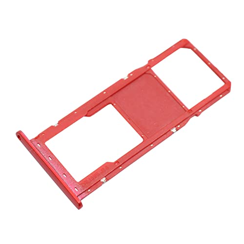 jbTec SIM-Tray/SD-Card Karten-Halter kompatibel mit Samsung Galaxy A01 (Single SIM) - Single Slot Handy, Farbe:Rot von jbTec