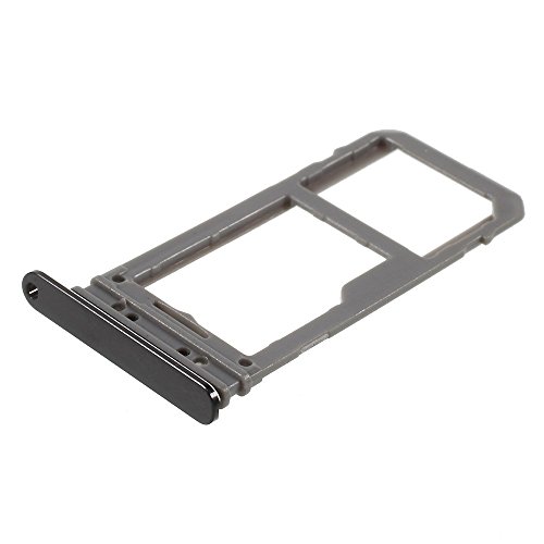 jbTec SIM-Tray/SD-Card kompatibel mit Samsung Galaxy Note 8 - Kartenhalter Single Slot Schlitten Rahmen, Farbe:Schwarz von jbTec