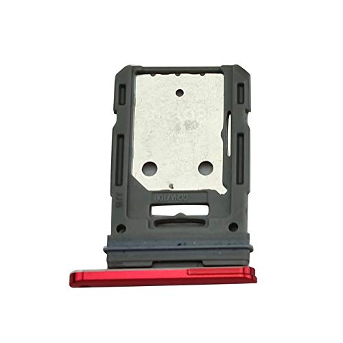 jbTec SIM-Tray/SD-Card Karten-Halter kompatibel mit Samsung Galaxy S20 FE / 5G - Single Slot Schlitten, Farbe:Rot von jbTec